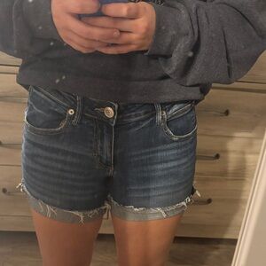 Maurices Dark Blue Jean Shorts